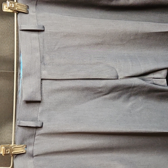 Axist Mens Dress Pants Flat Front Wrinkle Free Straight Leg Blue Size 38 x 26 - Picture 3 of 11